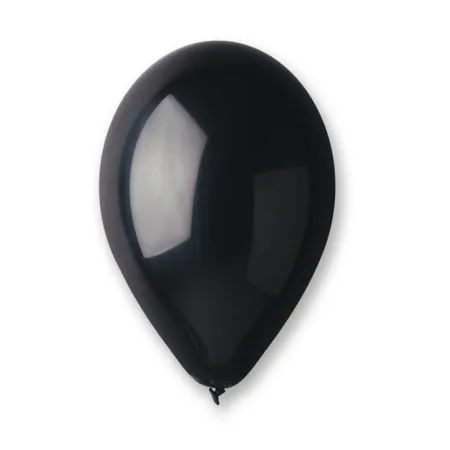 Balony metaliczne czarne 100szt.